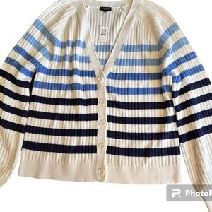 Talbot’s Striped Cardigan